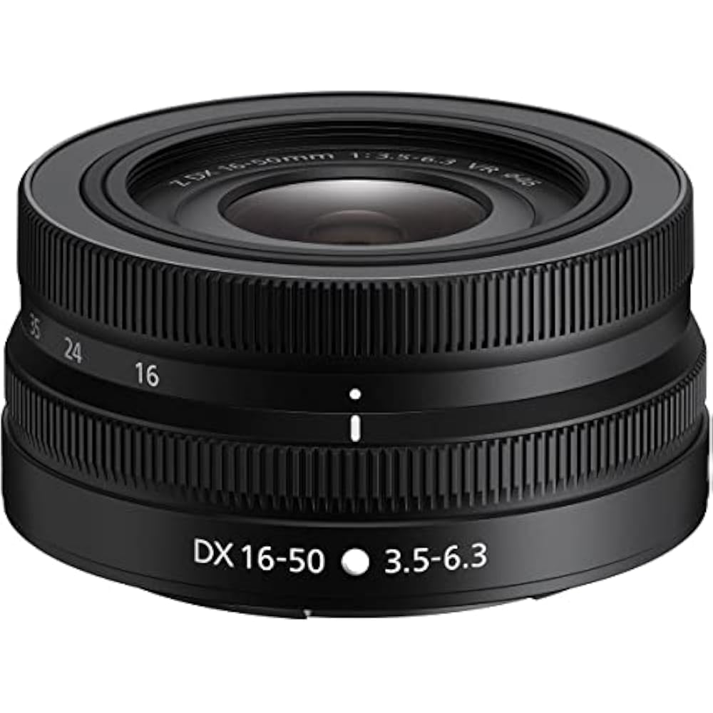 Nikon Standard Zoom NIKKOR Z DX 16-50mm f/3.5-6.3 VR Z Mount DX Lens NZDXVR16-50 Black