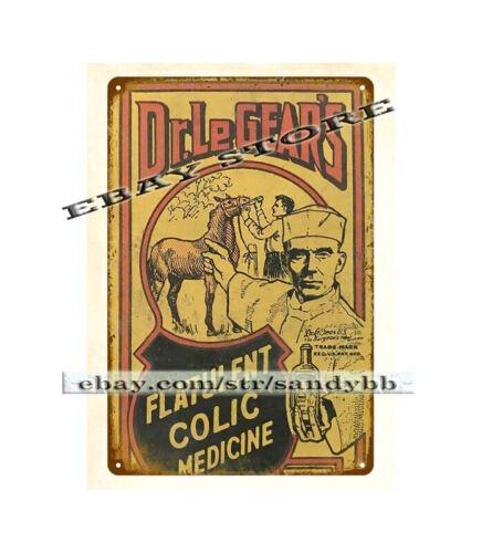 

DR LeGEARS FLATULENT COLIC vet horse farm animal MEDICINE metal tin signAluminum 20x30cm（7.8x11.8inch）