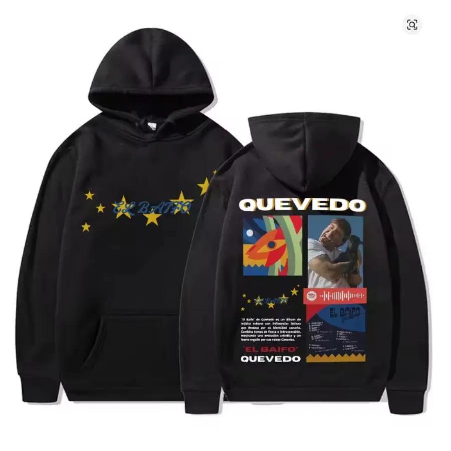 Rapper Quevedo EL BAIFO 2026 Album Merch Oversized Women/Men Hoodie Sweatshirt Streetwear Hip Hop Pullover Hooded Jacket229