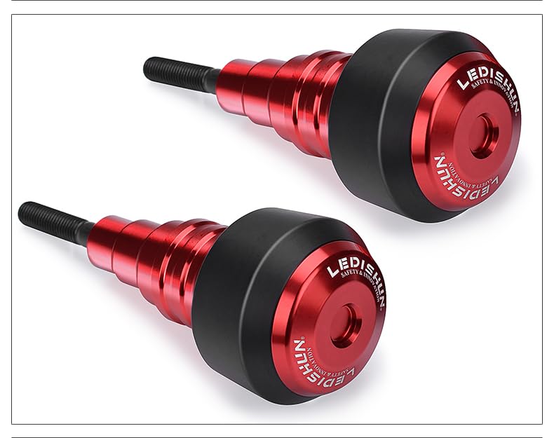 LEDISHUN Motorcycle Frame Sliders/Guards for Honda X-ADV 750 (2017-2022) (Red)