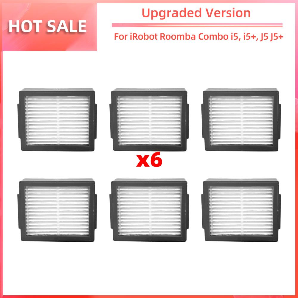 Compatible for iRobot Roomba Combo I5, I5+, J5, J5+ Main Side Brush HEPA Filter Dust Bags Replacement Spare Parts Accessories