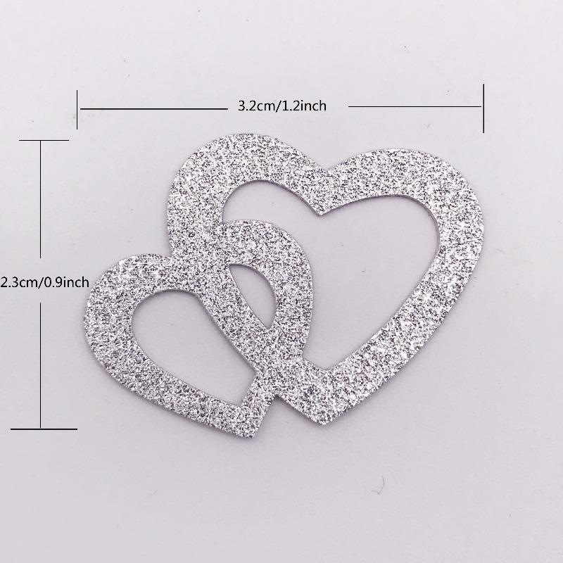 50pcs Golden Heart-Shaped Confetti for Wedding & Party Decorations | Glitter Paper, Onion Paper for Valentine's Day,Mother's Day