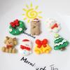 10Pcs Christmas Surprise Blind Bags Luminous Animal Mushroom Figurines Miniature Mystery Bag For Potted Dollhouse Decor
