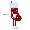 Christmas Stockings with Hooks Oversized Christmas Stockings Festive Christmas Stocking with Snowflake Santa Claus for Holiday