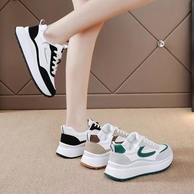 Dad Shoes langlebige Lederschuhe Herbst atmungsaktiv dünn dünn dünne Füße rutschfest leicht Laufschuhe Plateau Freizeit