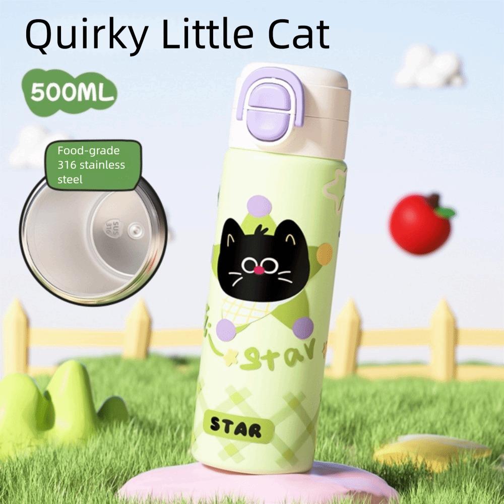 

Кружка-непроливайка большой вместимости 500 мл, аксессуары для бутылок для воды, подарки, мультяшные кружки с трубочкой