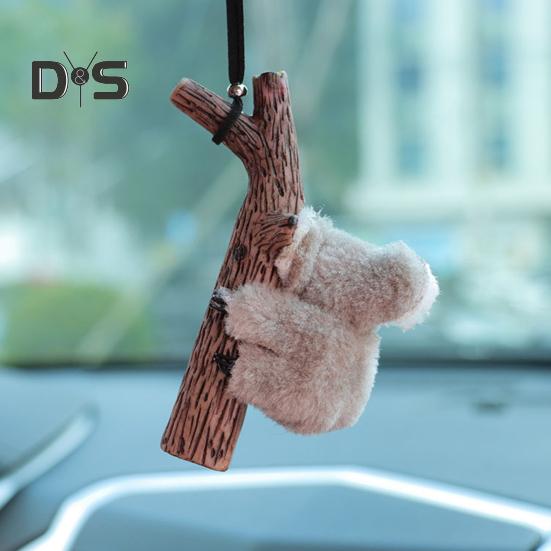 Zawieszka samochodowa Koala Żółw Panda Przytula Pniak Wisiorek Lusterko wsteczne Wystrój otworu wentylacyjnego Słodkie akcesoria do wnętrza samochodu