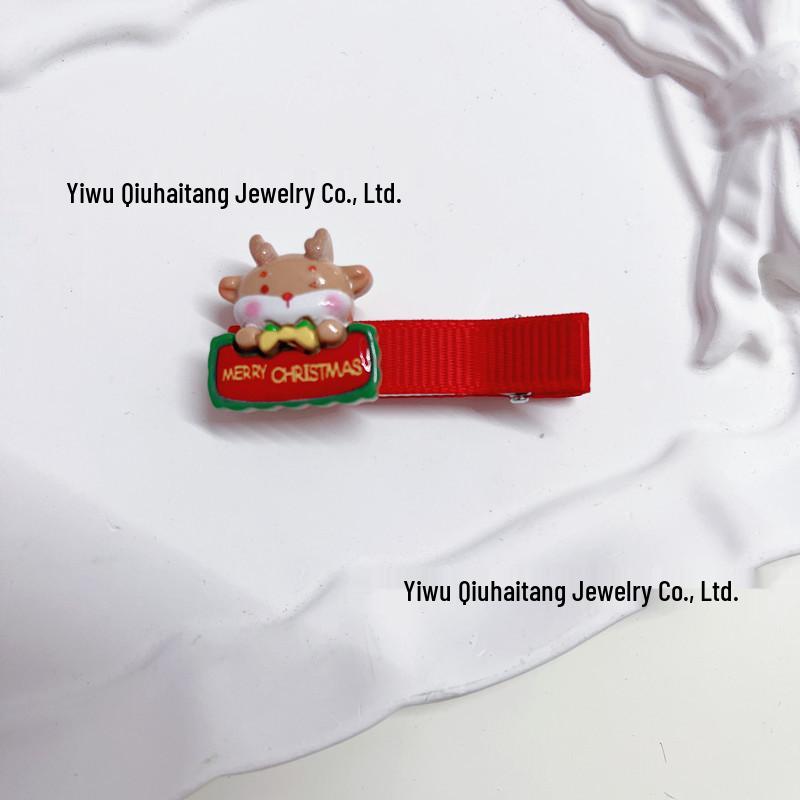Christmas Hair Clip & Headband Set: Antlers, Snowman, Santa Claus Party Accessories