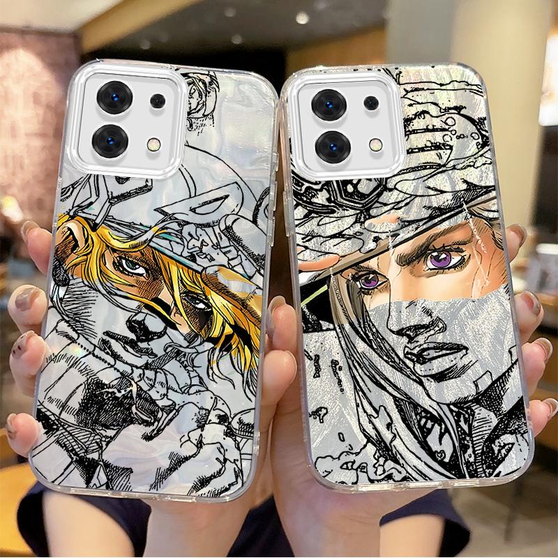 Gyro Zeppeli JoJo Steel Ball Run Phone Case For Redmi Note13 12 11 10 9 ProPlus 14C 13C 12C 10C 9C A2 A1 Gradient Non-Slip Cover