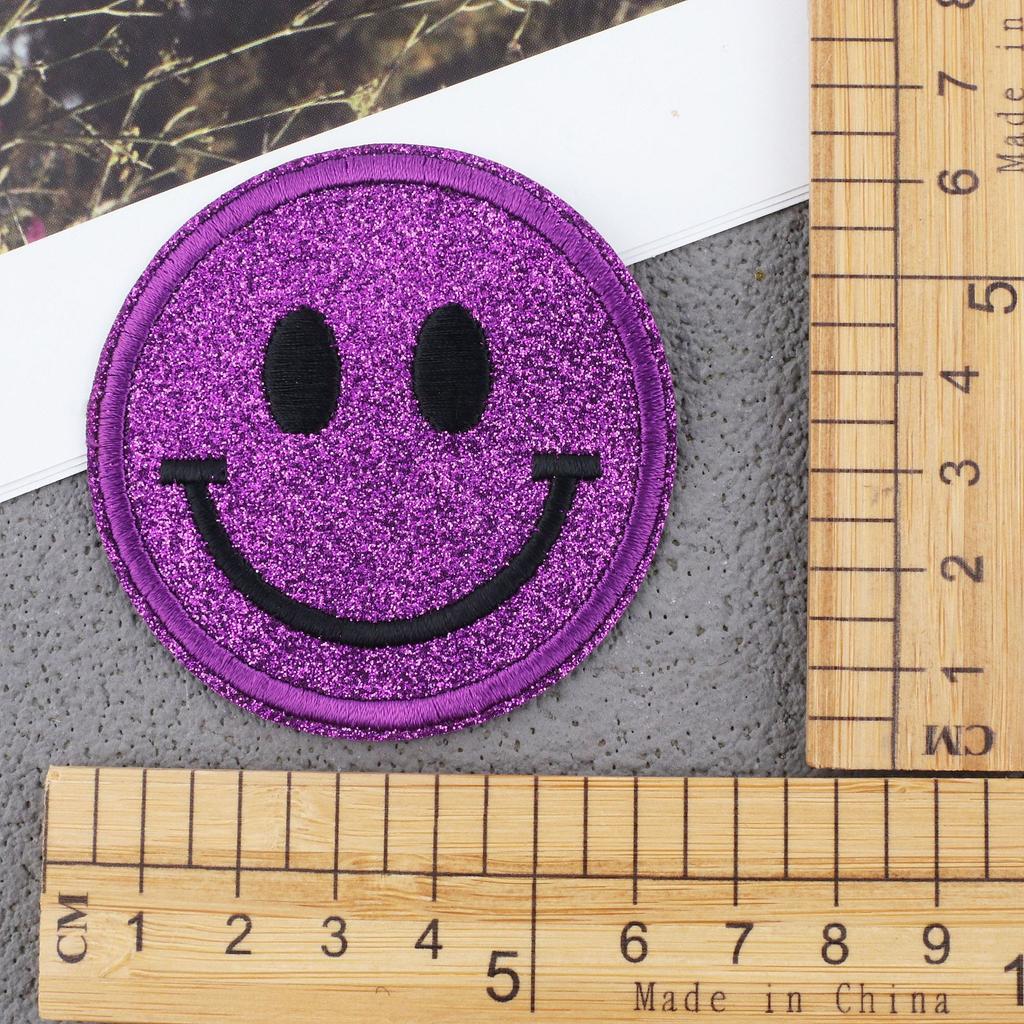 Gypsy Smiley Face Embroidery Cloth Sticker Pentagram Patch Sticker Computer Embroidery Label Clothes Decoration Expression Subsidy Ironing