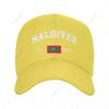 Baseball Cap Maldives EST Independence Day Wild Sun Shade Peaked Adjustable Outdoor Caps