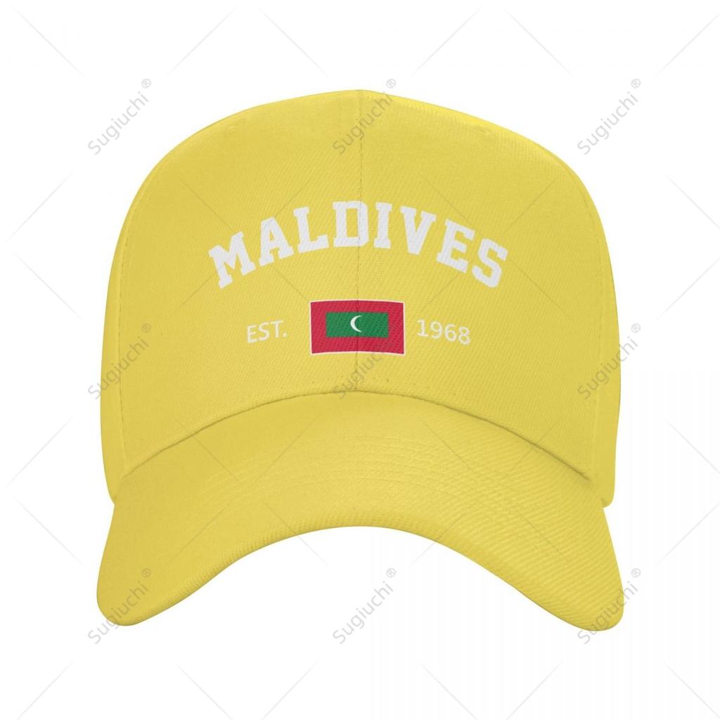 Baseball Cap Maldives EST Independence Day Wild Sun Shade Peaked Adjustable Outdoor Caps