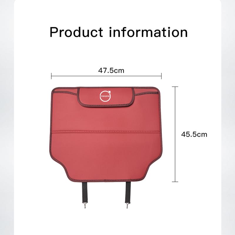 Car Seat Anti Kick Pad Car Interior For Volvo V60 V40 XC90 S60 C30 Olestar AWD Scratch Dirt Resistant Seat Backrest Leather Mat