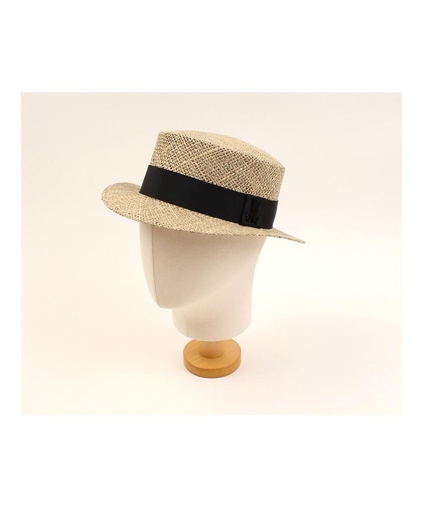 Yunibeosyeolkemiseuteuli Bau Flat Short Panama Hat Bk Raffia Hat