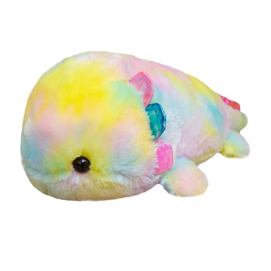 40/55cm Companion de pluș elegant din desene animate, pernă adorabilă, păpușă salamanderă, animal din desene animate, păpușă Axolotl de pluș