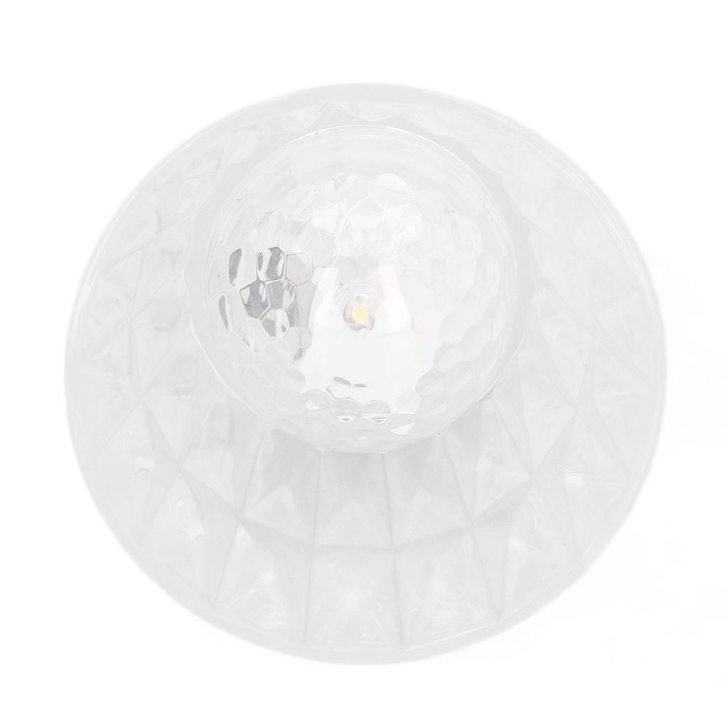 Crystal Table Lamp Bedside Bed Night Light Plastic Pretty Effects for Bedroom Home Pure White
