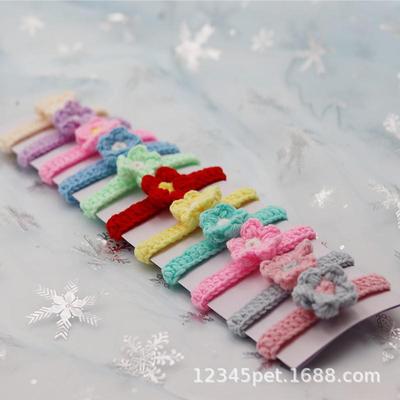 Handmade Wool Knitted Cat & Dog Collars with Puppet Ornaments and Christmas Scarves