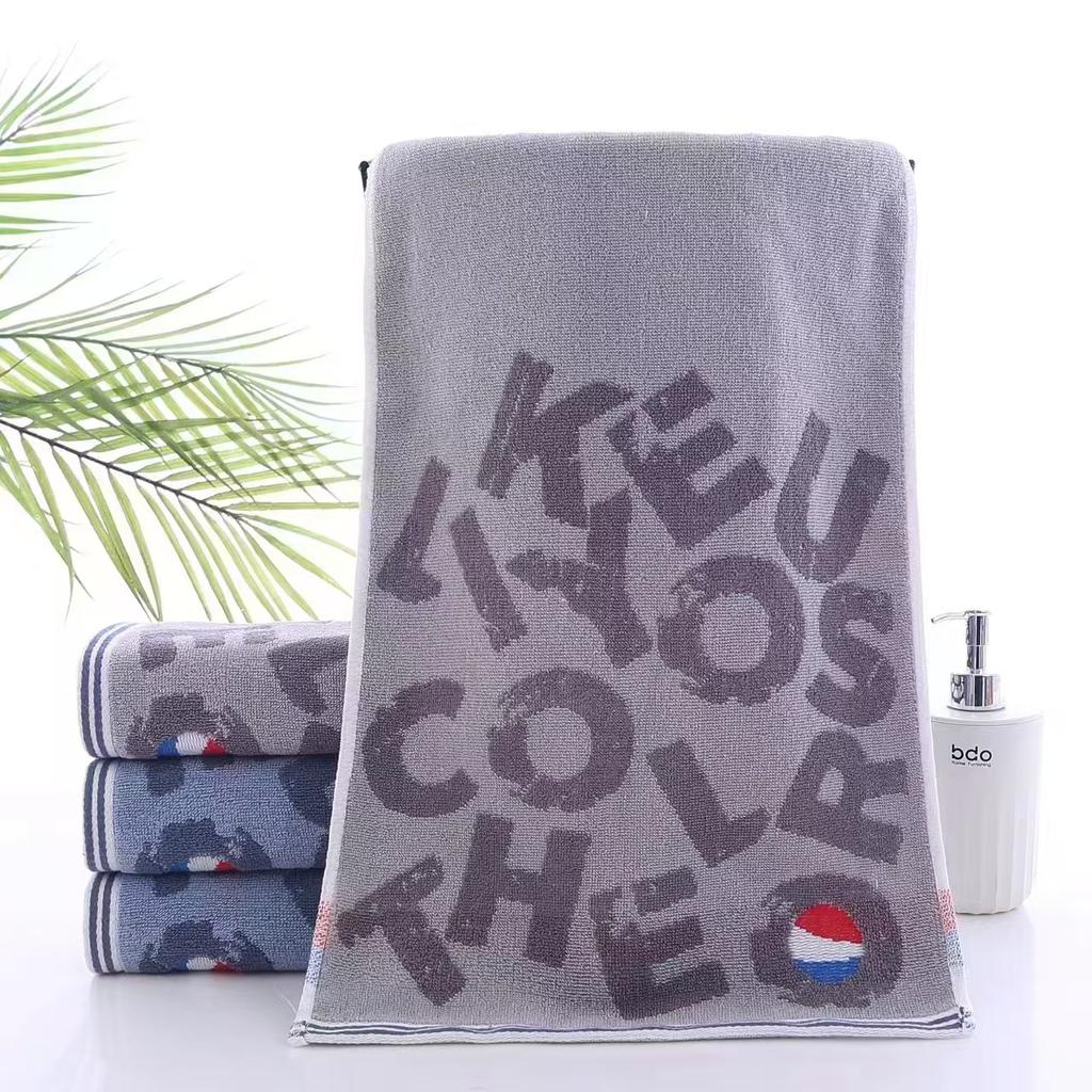 Adult bath towel, 40*100cm, 160g, large size, pure cotton, water-absorbent, no shedding, extra-long and thick, suitable for spor