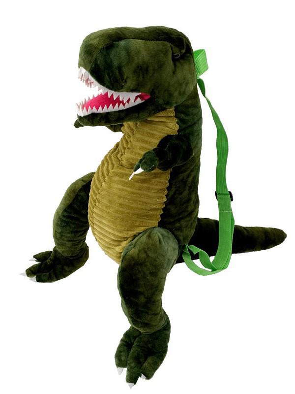 Winter Children's Dinosaur Plush Toy Bag - Tyrannosaurus & Triceratops Gift for Kids