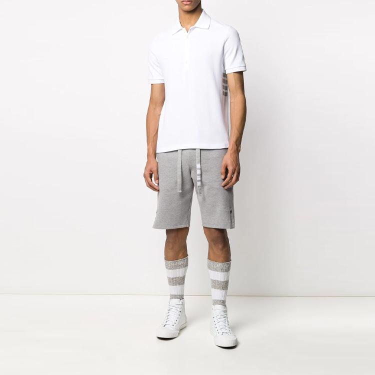 Thom Browne 4-Bar piqué polo shirt MJP110A-00050-100