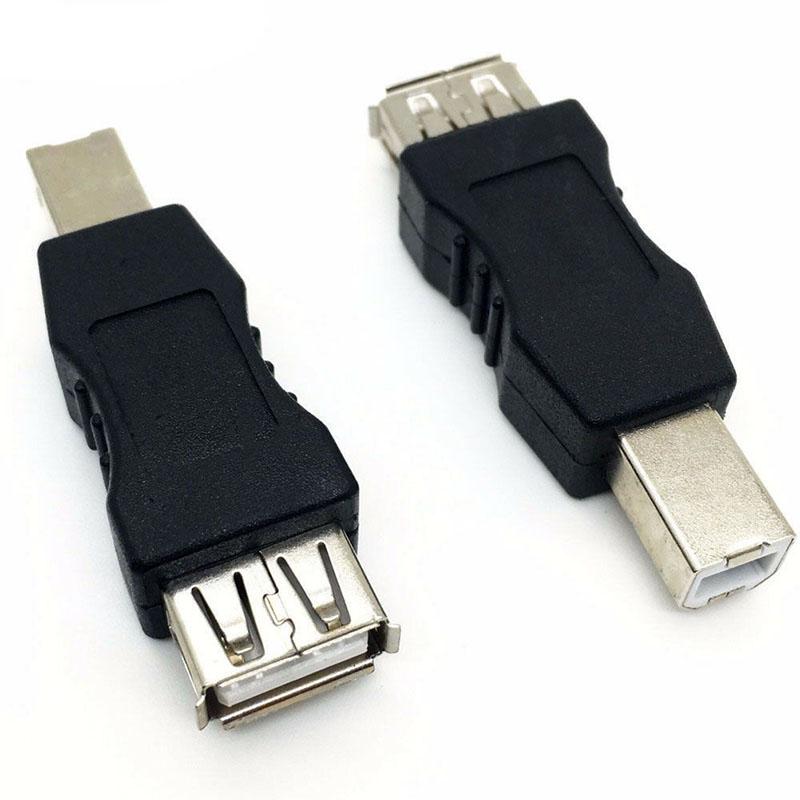 USB 2.0 Typ A Buchse auf Typ B Stecker Drucker Scanner Adapter Konverter Anschluss