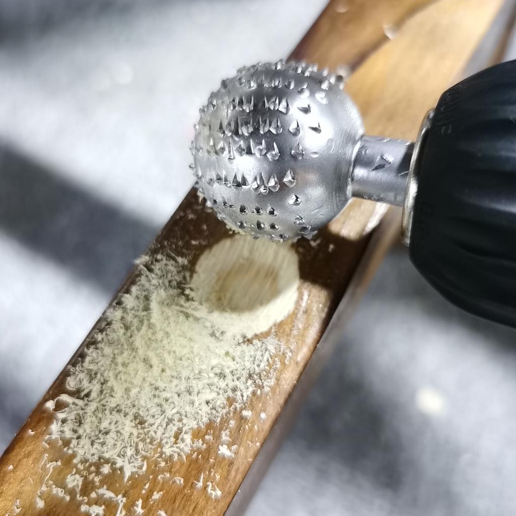 Kugeldrehgrat 1/4 Zoll Schaft Hartmetallfeile Wolframstahl Holzschnitzerei Schleifkopf Fräsen