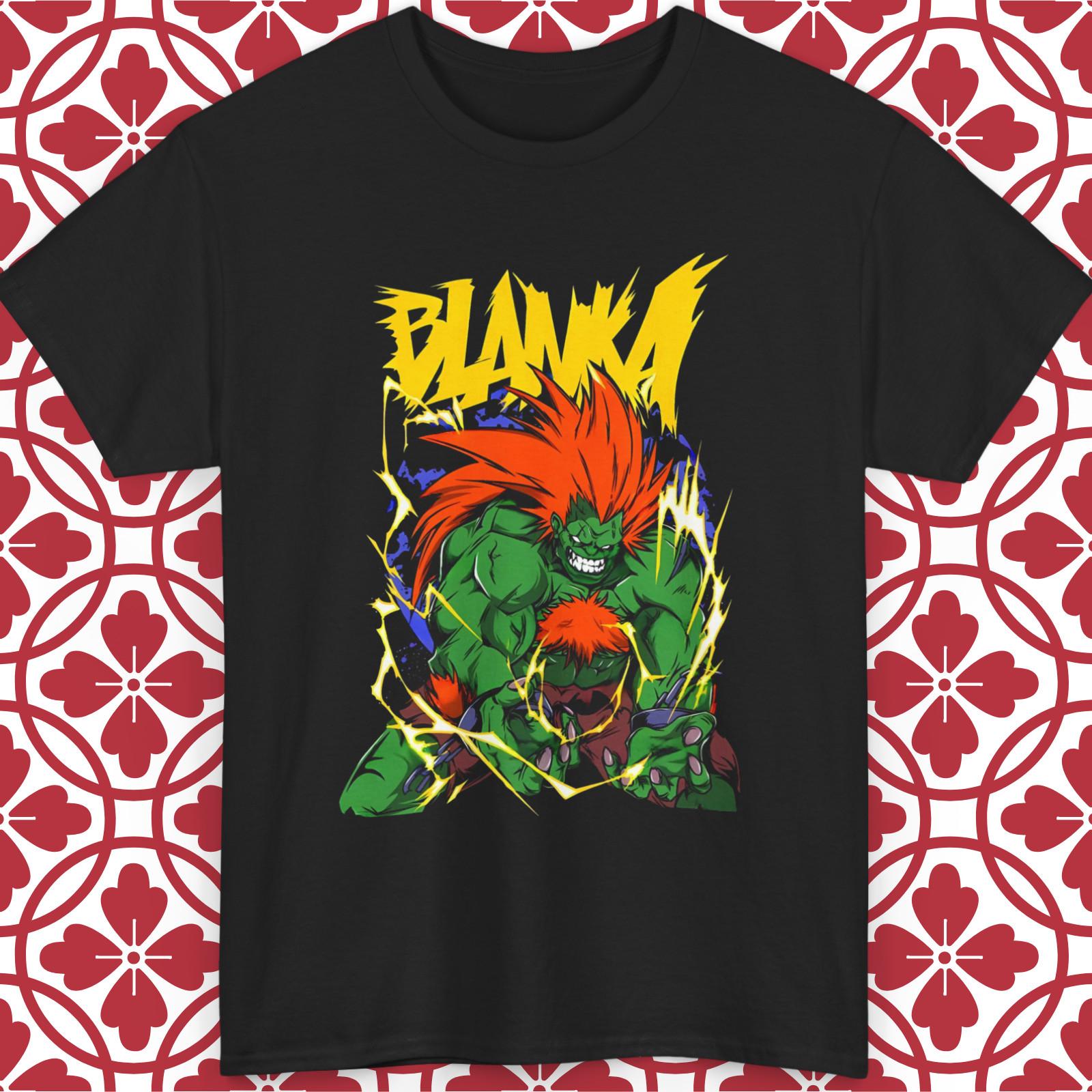 Blanka T-Shirt Mens Womens Tees Top Street Fighter Video Game Anime Gamer Tee Unisex S-5XL S