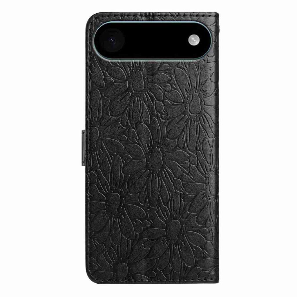 For iPhone 17 Air Leather Case Daisy Imprint Wallet Stand Phone Protective Cover