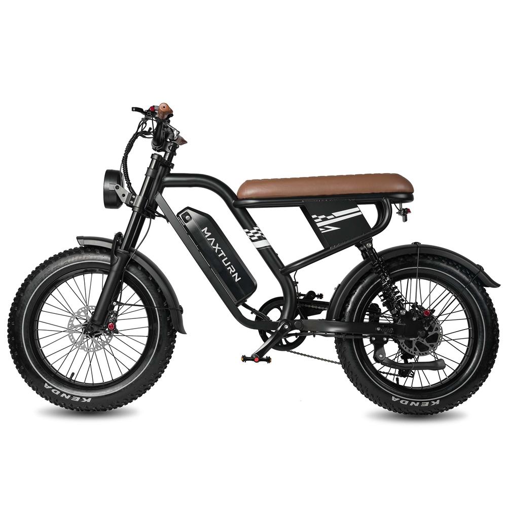 Bicicleta Elétrica Maxtron MX10 Motor 250W Pneu Gordo 20" Suspensão Total Bicicleta Elétrica para Adultos Velocidade Máxima 25Km/h Display LED 48V 13.5Ah