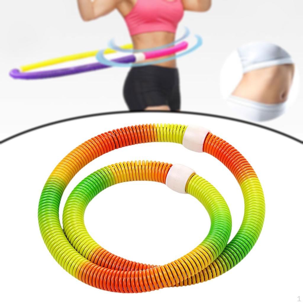 Hula Hoop de Fitness Lesté en PVC Confortable et Portable de 160 cm Équipement d'Entraînement Abdominal pour Hommes