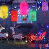 10 Pcs Paper Lanterns Colorful Holiday Hanging Lantern Chinese Japanese Paper Hanging Decorations