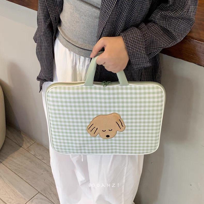 Manica a quadri carina: Adatto per iPad Pro da 11 pollici e laptop da 14 pollici, Borsa protettiva