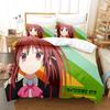Little Busters! Bedding Set Duvet Cover Pillowcases Twin Full Queen King Boy Girl Kids Bed Linen 3D Print Anime Duvet Cover Sets