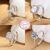 New 925 Sterling Silver Ring Sparkle AAA Zircon High Quality for Women Rings Wedding Fine Jewelry Accessories Party Gift