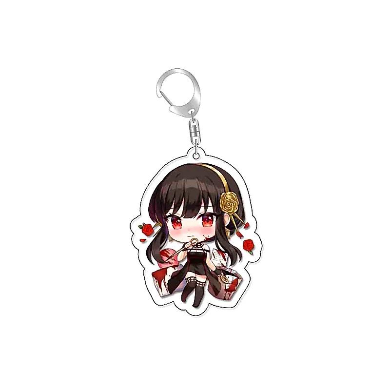 Anime SpyxFamily Anya Loid Yor Forger Cartoon Acrylic Keychain Pendant Keyring Bag Tag Anime Collections for Costumes