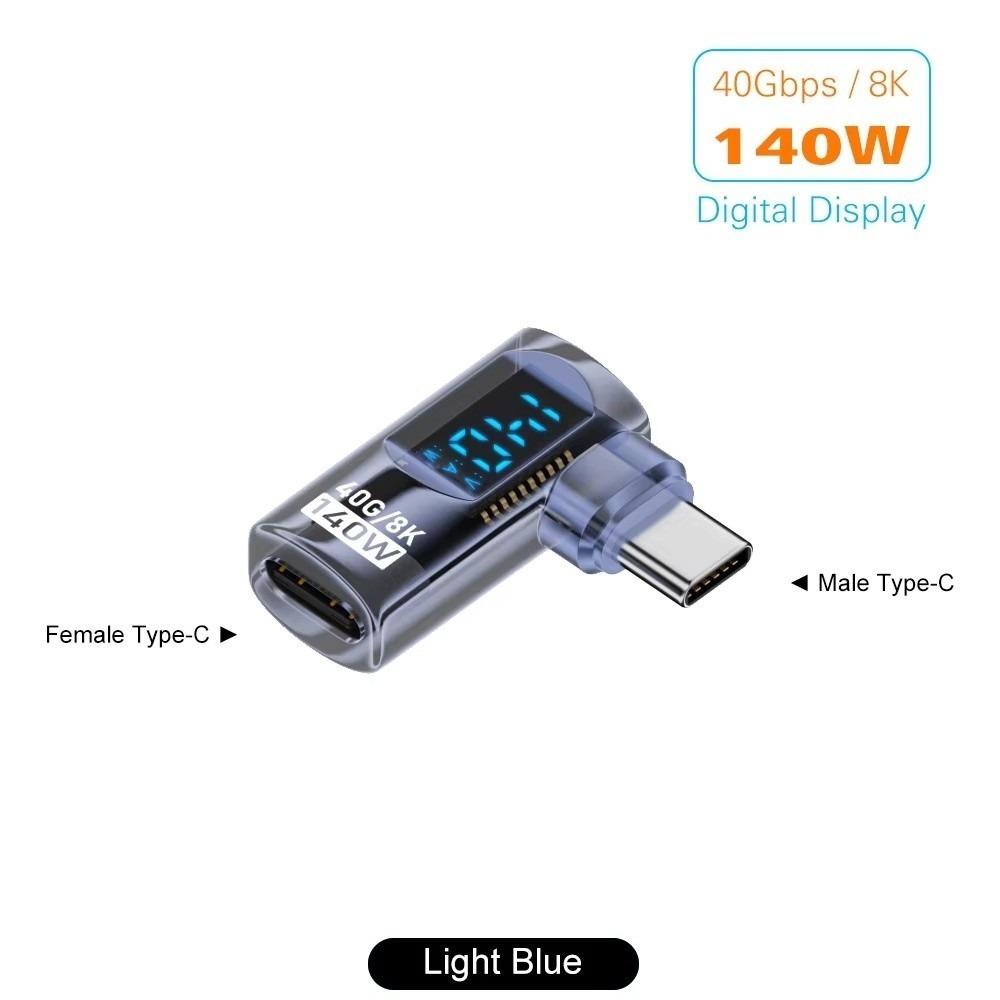 U Shape USB-C Adapter Right Angle USB-C Male To Female Connector Type C Adapter 8K Display
