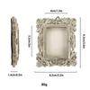 Victoria-Style Retro Resin Photo Frame Ornament - Light Luxury Badge Display Stand for Photo Props