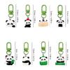 Fashionable 8 Pieces Lovely Panda Keychains Portable for Keys and Personalizing Bags Craft with Acrylic Materials