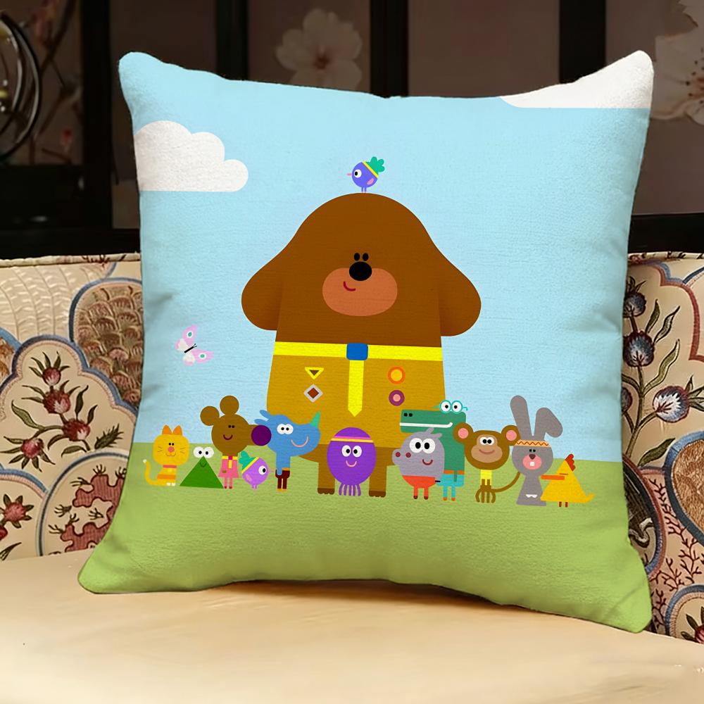 Hey D-duggee Cartoon Pillow Case Pillowcase, Double-sided Printed, Sofa Cushion, Bedroom Headboard Pillow