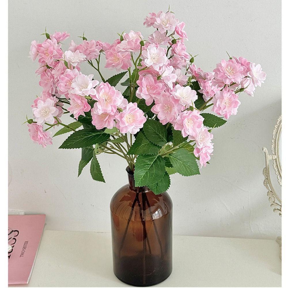 Green Leaves Simulation Flower Multicolor Fake Floral Branch Creative Faux Flower Home Decoration
