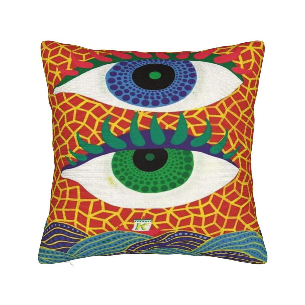 Yayoi Kusama Pillow Cover  Custom Cushion Cover Retro Trendy Pillow Case For Wedding Party Home Decor