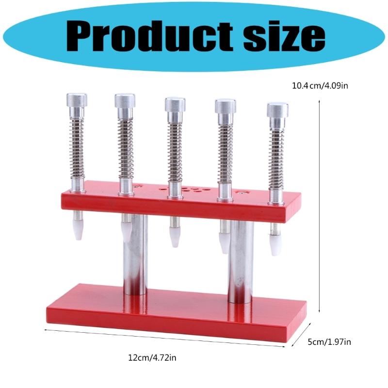 Steel Construction Pin Press with Ergonomic 5 Hole Design Ensuring Slip Resistant Operations in Watch Repair