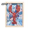 Japanese Fabric Craft No-Sew Art Kit DIY Mosaic Kits for Adults Beginners Quilted Wall Intricate with Frame & Tools Kits Gifts Housewarming
