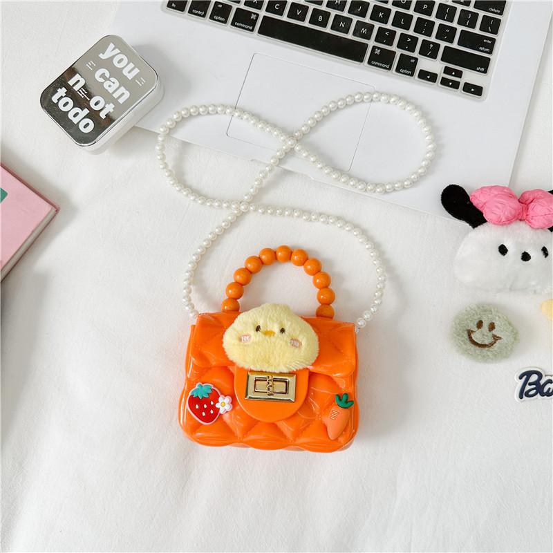 Rabbit Animal Plush Dolls Pearl Shoulder Strap Small Trendy Girl Shoulder Bag