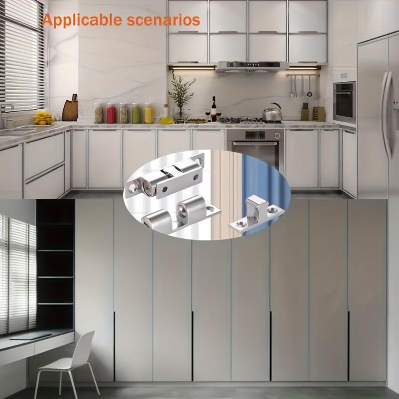 25-Piece Ball Door Locks Spring Locks for Furniture Cabinet Doors Adjustable Tension Latch Door Latch