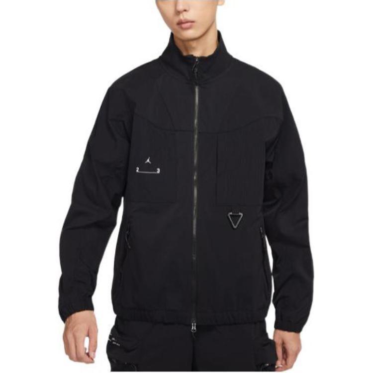 Jordan Jackets Men's Black Stand Collar Moderate Other DQ8060-010