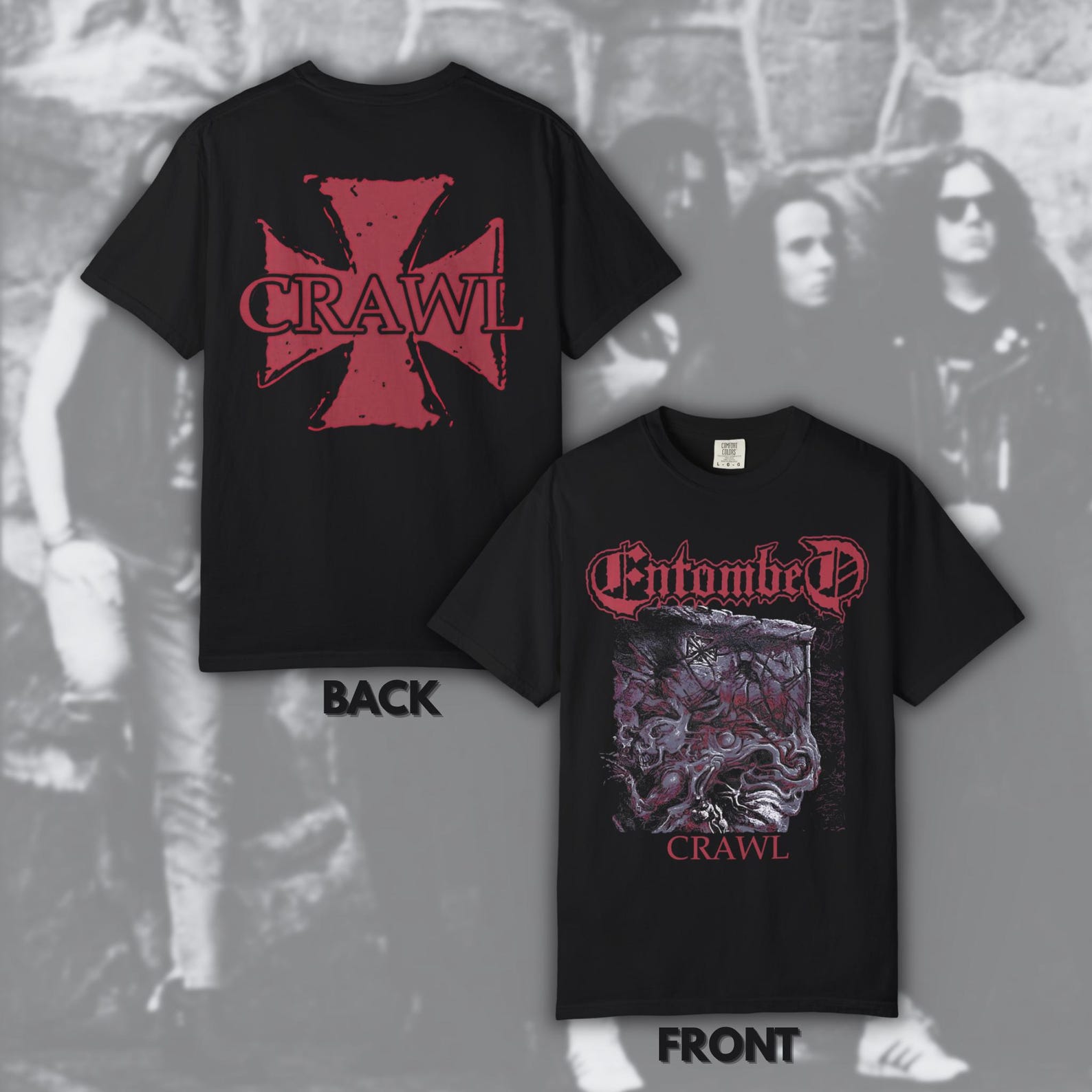 Entombed - Crawl 1 | Size- S, M, L, XL, 2-4 XL 3XL