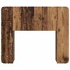 Headboard Cabinet with Storage Reclaimed Wood Effect Wood Based Material