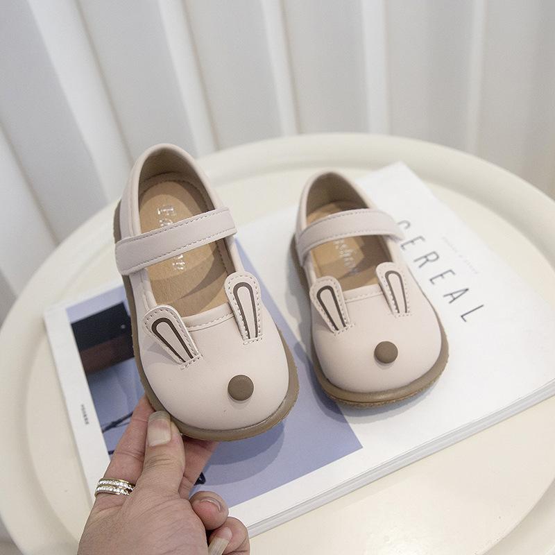 

Children s square mouth shoes, fashionable and casual bunny shoes, spring and autumn soft soled and non slip children s shoes for both boys and girls 27 рожевий