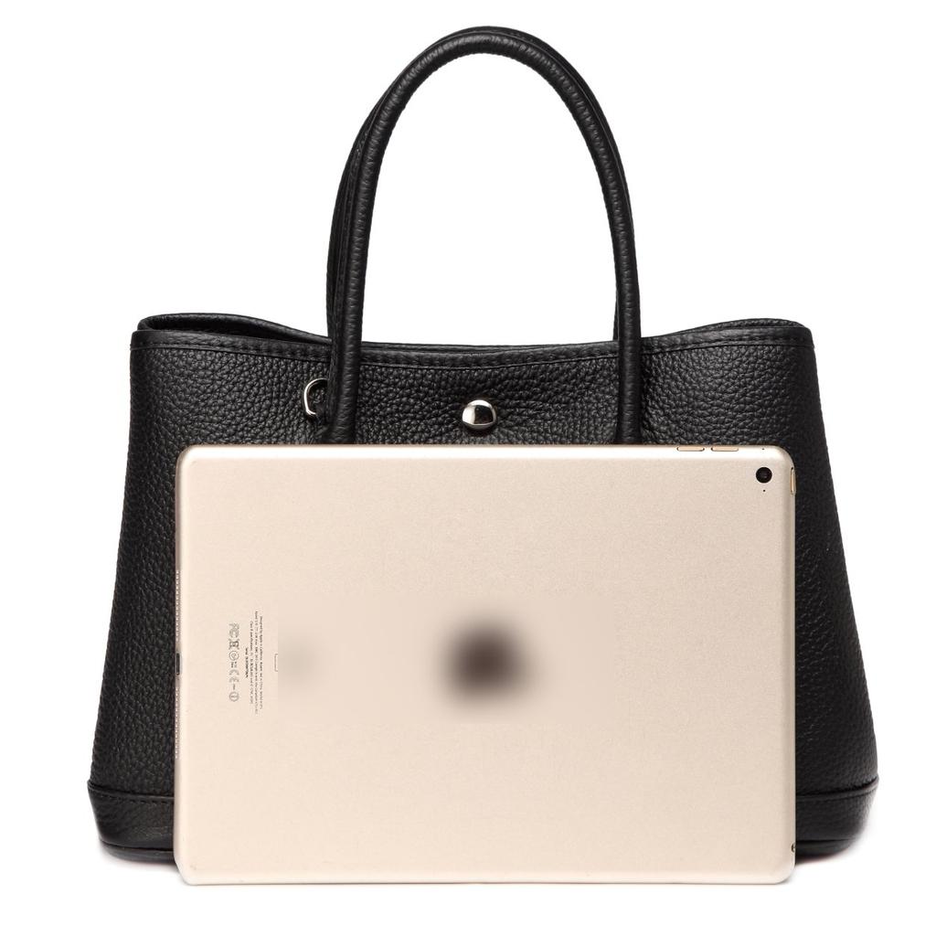 [Macton] Medium-sized Cowhide Ladies Shoulder Bag MC-9016M (black)